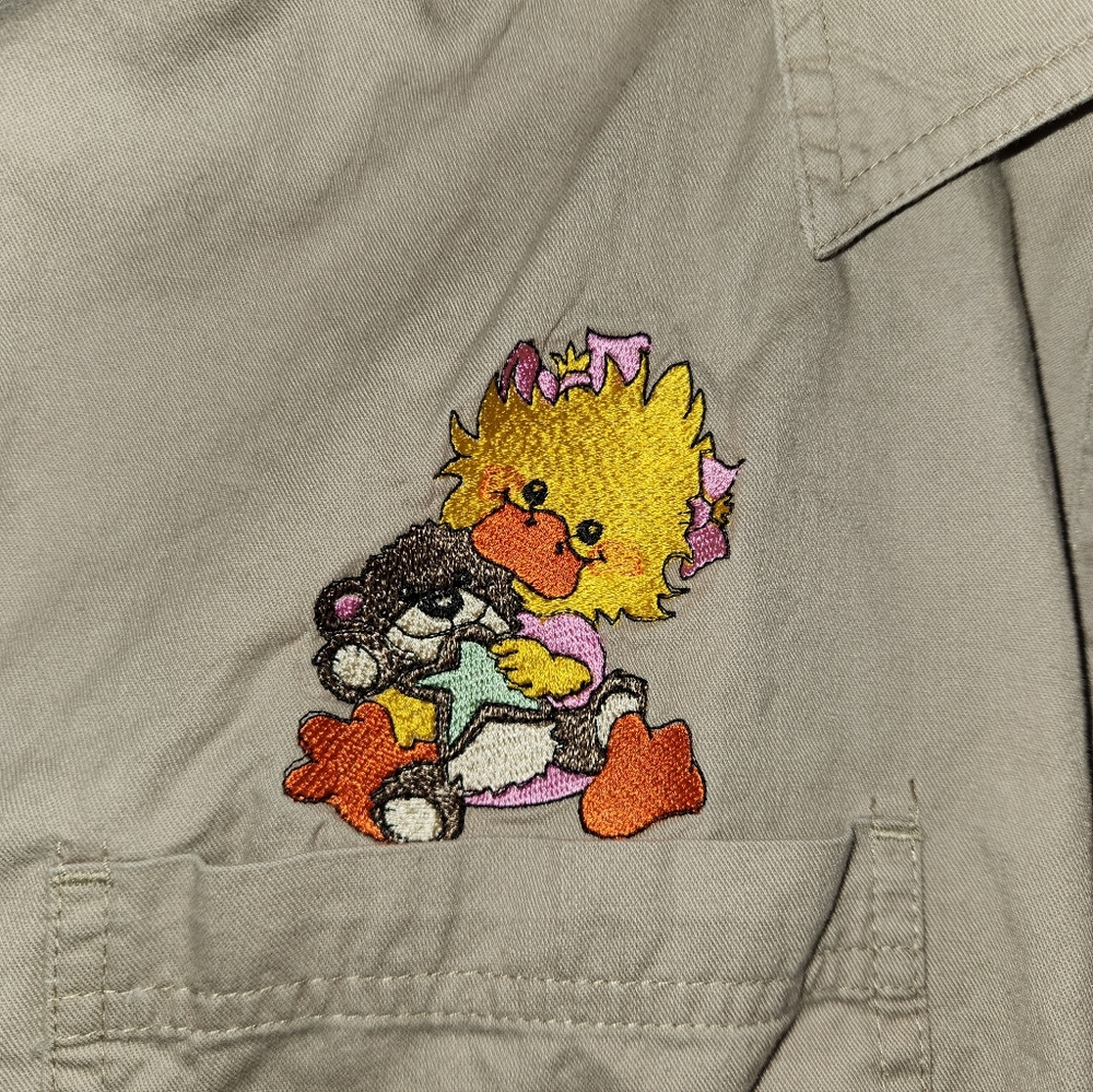 Suzy's Zoo Vintage Button Up North Crest Sz Large Womens